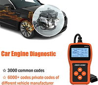 Thumbnail for OBD2 Scanner MS309 Pro Car Engine Fault Code Reader, Battery Tester Car Fault ,Check Engine Light and Emission Monitor Status, OBDII CAN Diagnostic Scan Tool with Multi-Languages